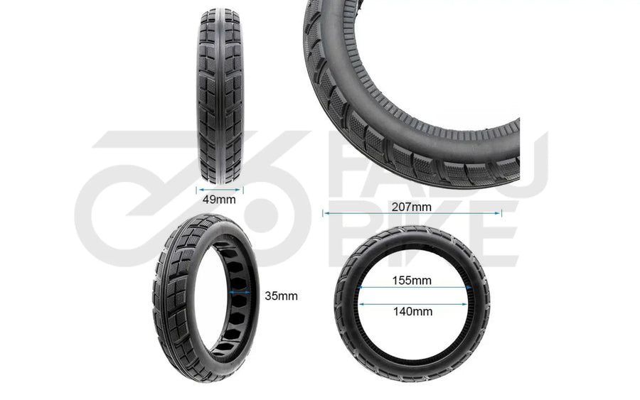 YZS Vollgummireifen 8,5 × 2 (6,1 B34) – pannenfrei & komfortabel für E-Scooter